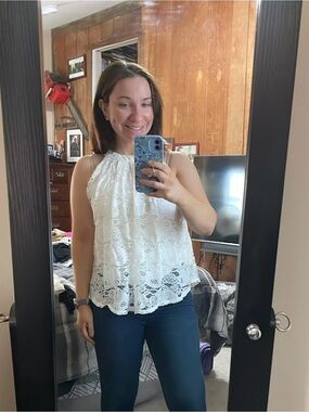 Sophie Rue white lace top
